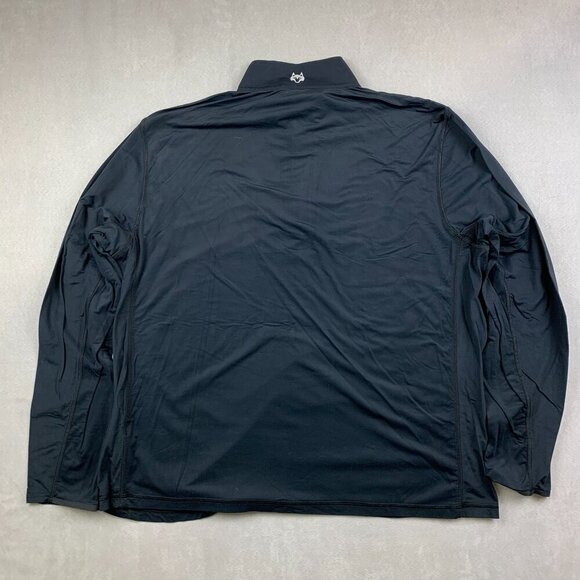 Greyson Mens Tate Mockneck Quarter-Zip XL Black Pullover Long Sleeve Performance - Picture 9 of 10